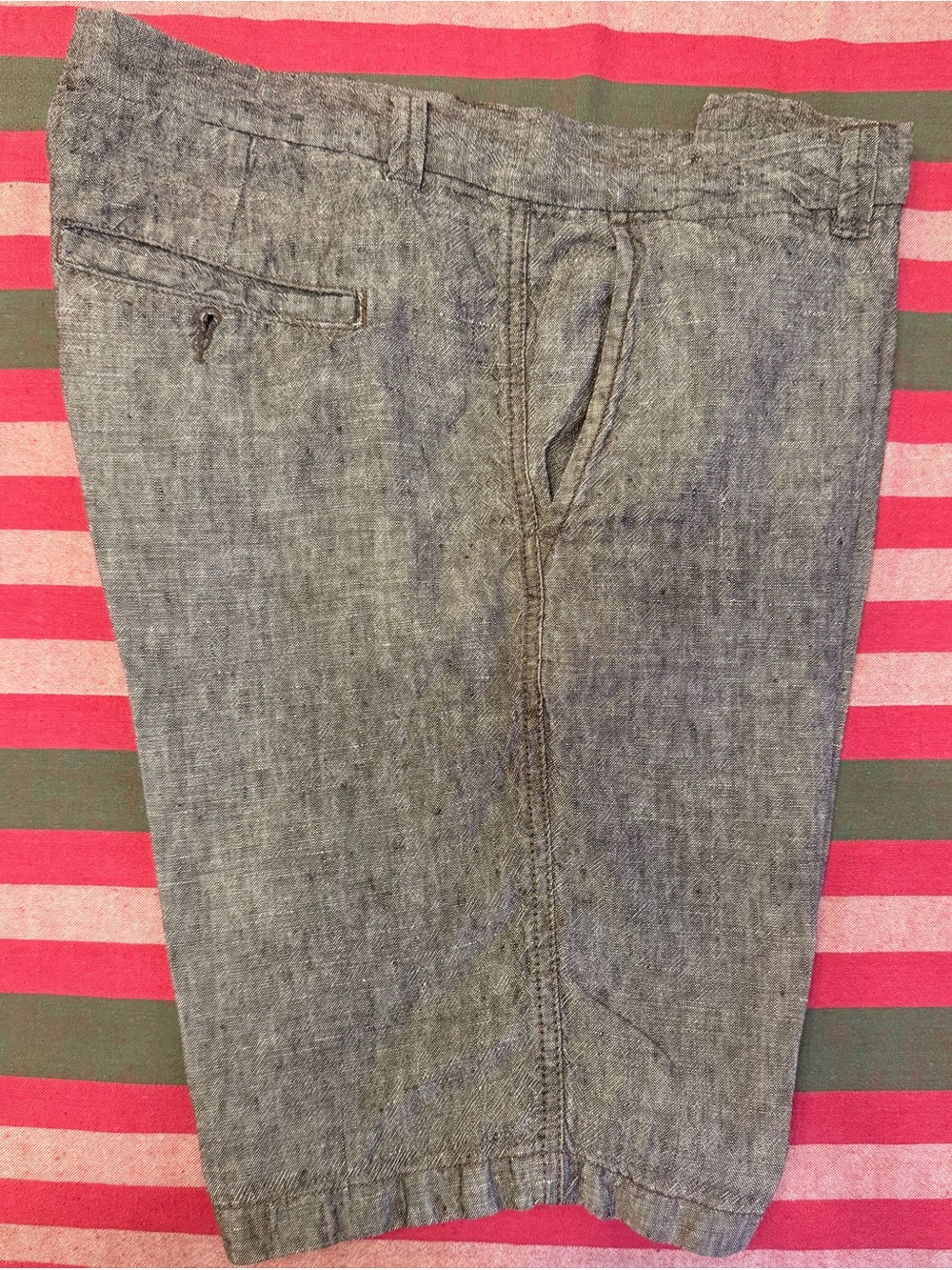 Men's Gray Casual Chambray Jeans - Lightweight Summer Style